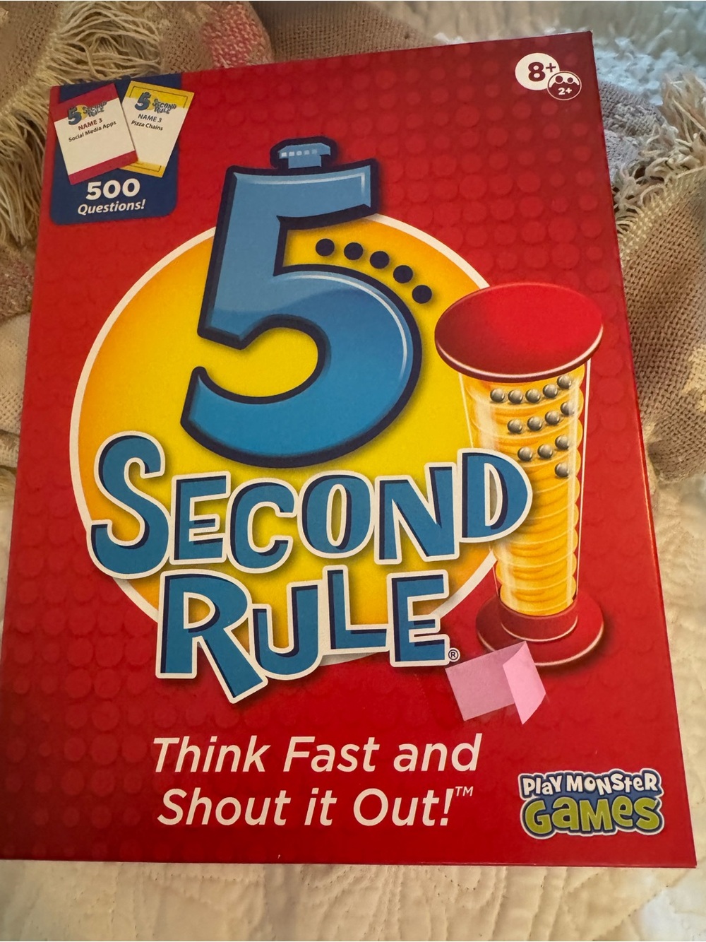 PlayMonster 5 Second Rule Party Game - Red